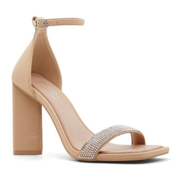 Call it Spring Luisa High heel sandals in nude with sparkle detail Size 7 - Picture 3 of 10